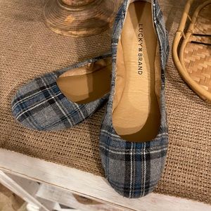 Lucky Brand Plaid Flats